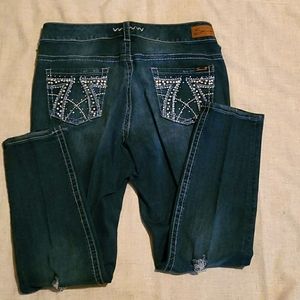 Seven 7 jeans Luxe Skinny distressed size 14
